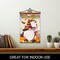G128 Combo Pack Garden Flag Hanger 14IN & Garden Flag Trick or Treat Witch Hat Gnome with Broom 12x18IN Printed Double Sided Blockout Fabric